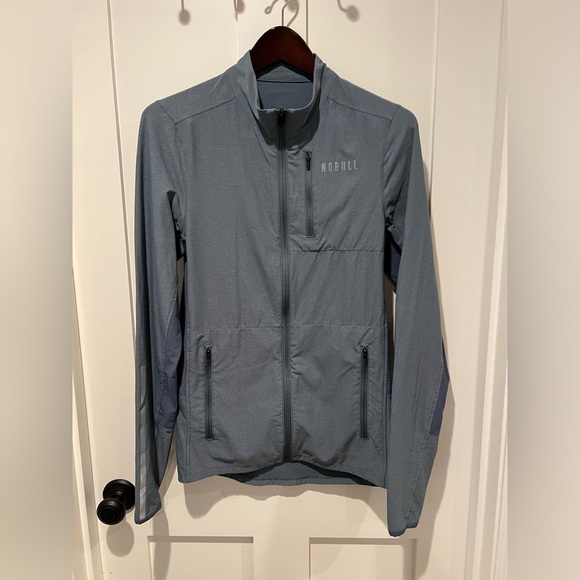 NOBULL 4-Way Stretch Lightweight Running/Workout Jacket Womens Small, Slate Blue - Picture 2 of 4